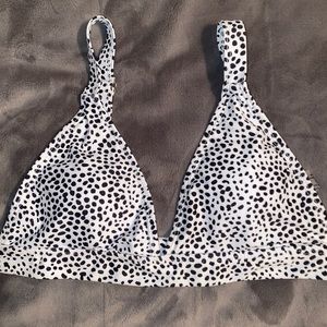 SHEIN cow print bikini top